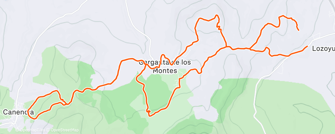 Карта физической активности (Bicicleta a la hora del almuerzo)