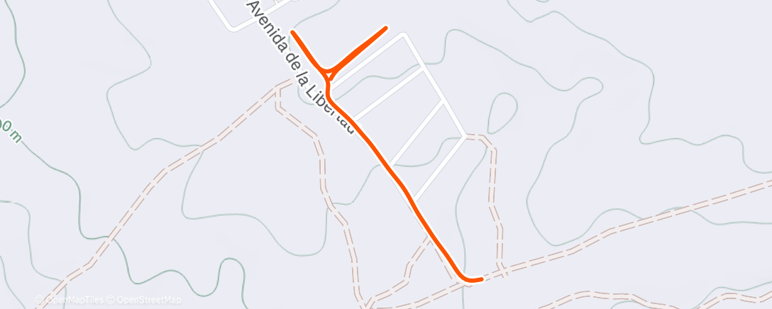 Map of the activity, Afternoon Walk