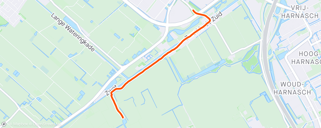 Map of the activity, Afternoon Walk - met haperende GPS