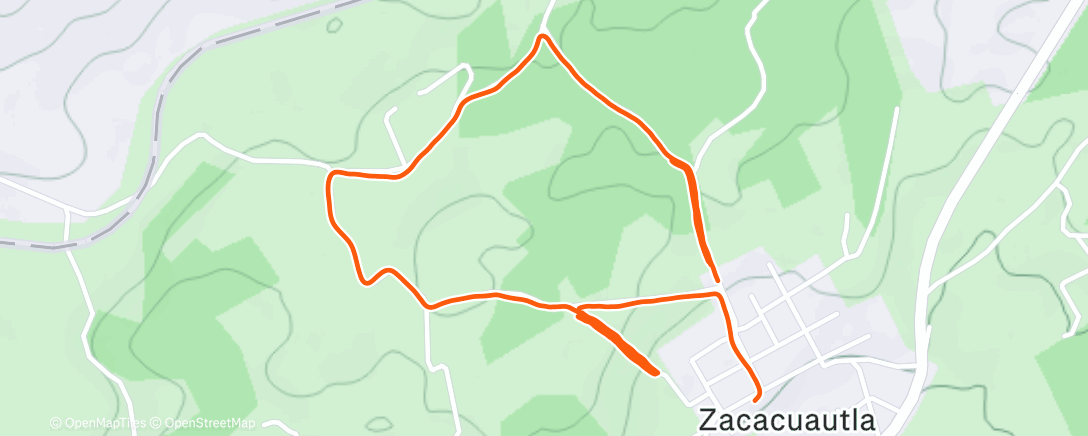 Map of the activity, Morning Trail Run