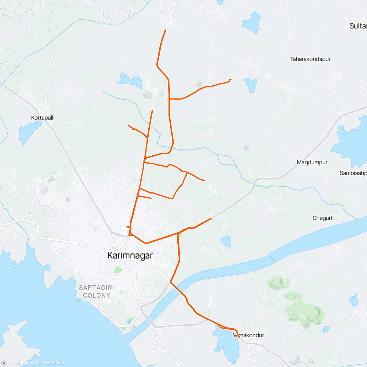 Map of the activity, 444 rh Half Century Ride ❤️🚴‍♂️🇮🇳🚴