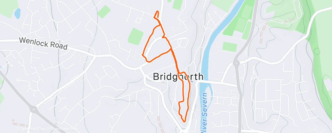 Map of the activity, Lunch Walk