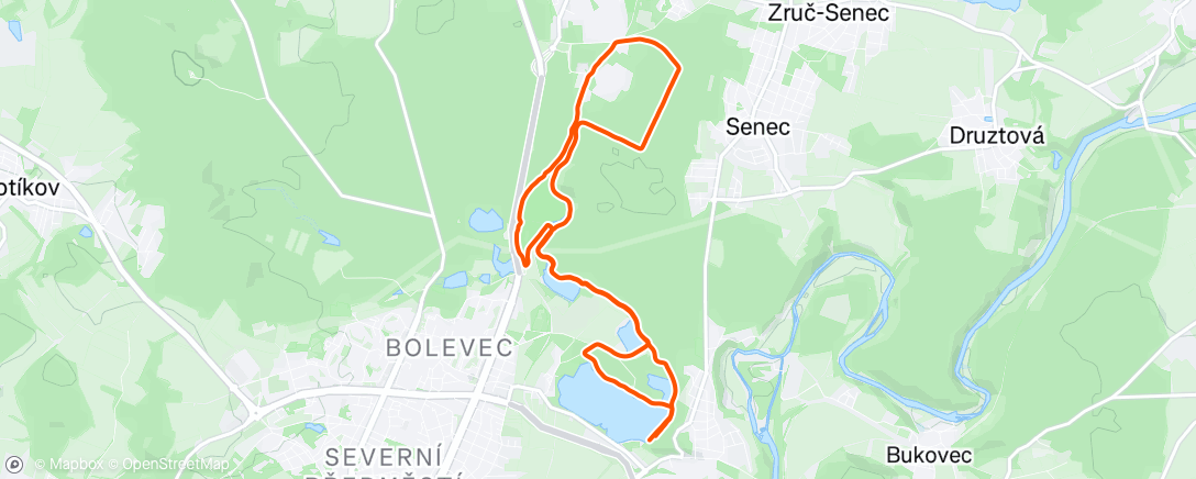 Map of the activity, Po dlouhé době kolem Boleváku 🐟