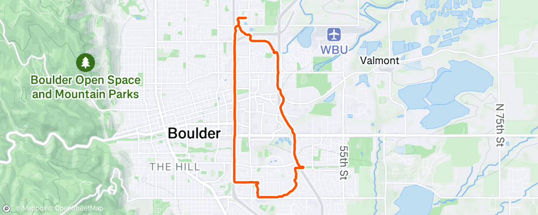 Map of the activity, Evening Ride