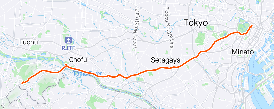 Map of the activity, Morning commute
