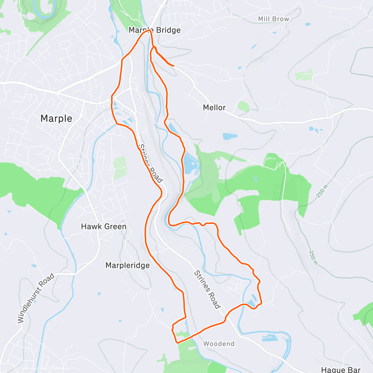 Map of the activity, Morning Trail Run ☀️