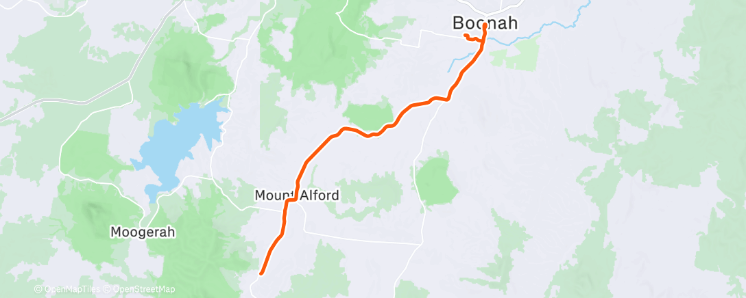 Map of the activity, Morning Ride