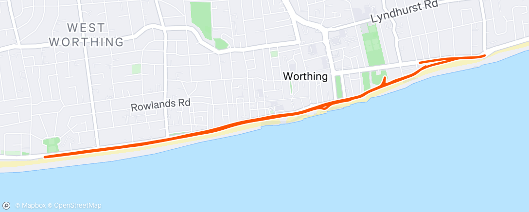 Map of the activity, Morning Run