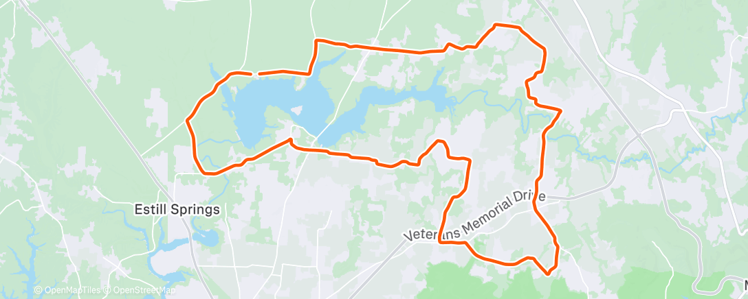 Map of the activity, Afternoon Ride