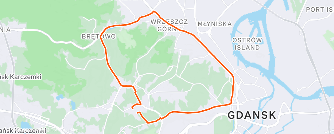 Map of the activity, Afternoon Gravel Ride