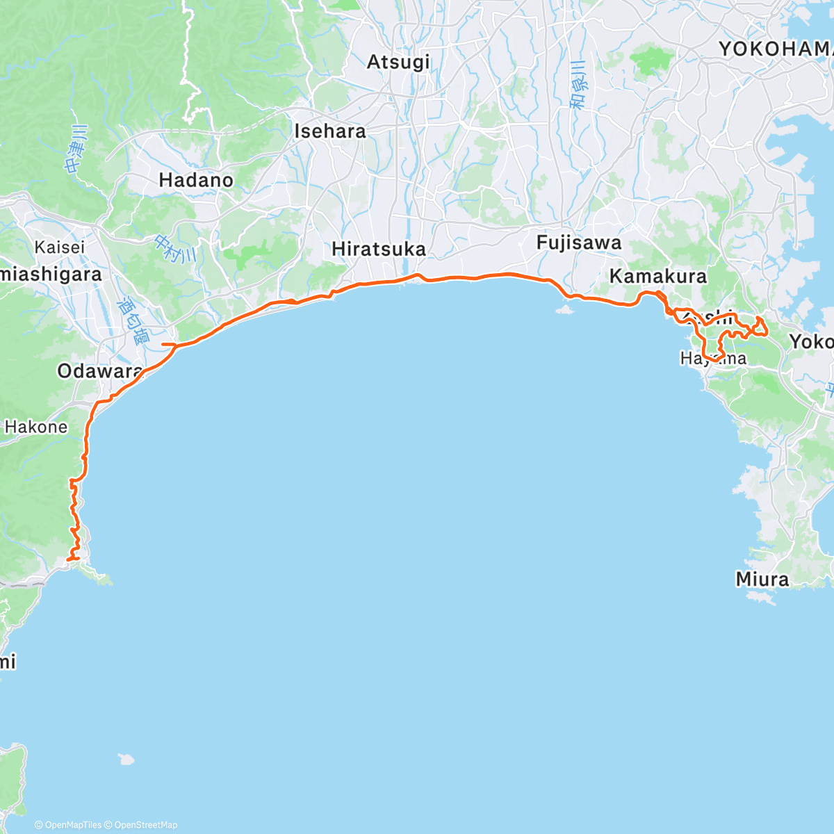 Map of the activity, Lunch Mountain Bike Ride