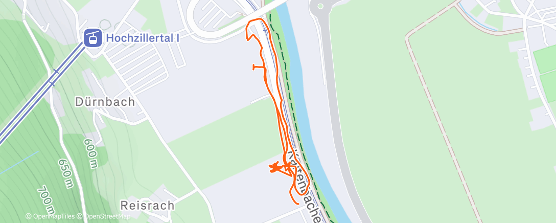 Map of the activity, Kaltenbach, Zillertal