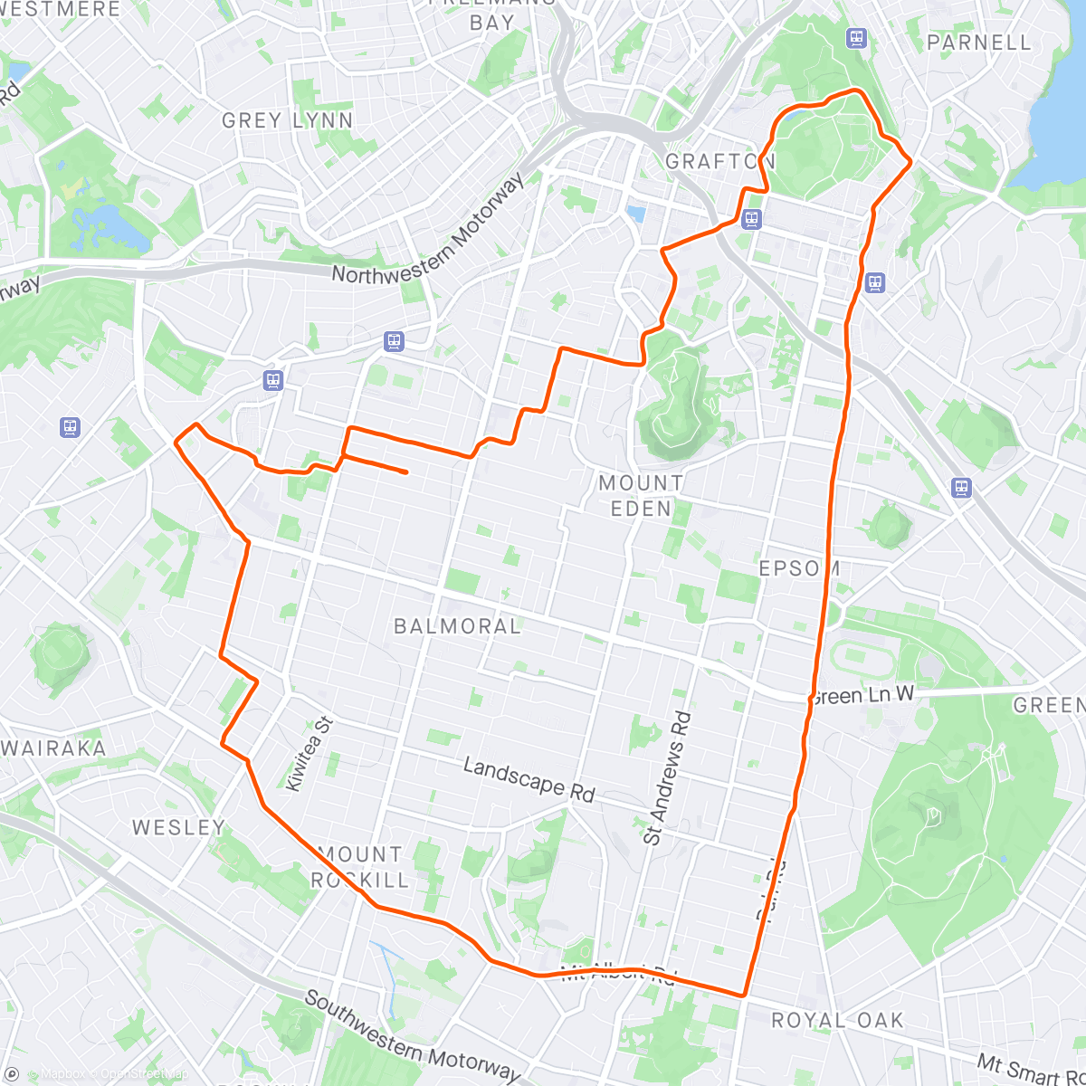 Map of the activity, 20k 130bpm fitness test