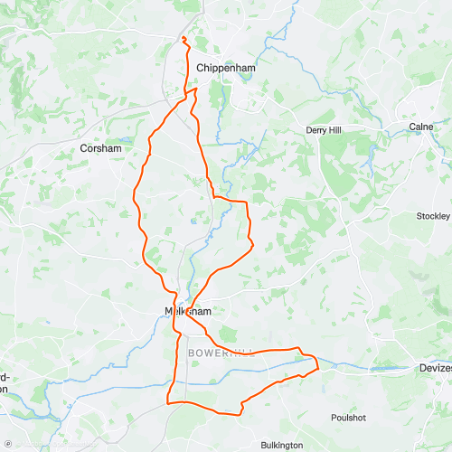 28W-Melksham-Gastard | 45.1 km Road Cycling Route on Strava