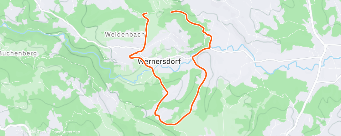 Map of the activity, Spaziergang am Morgen