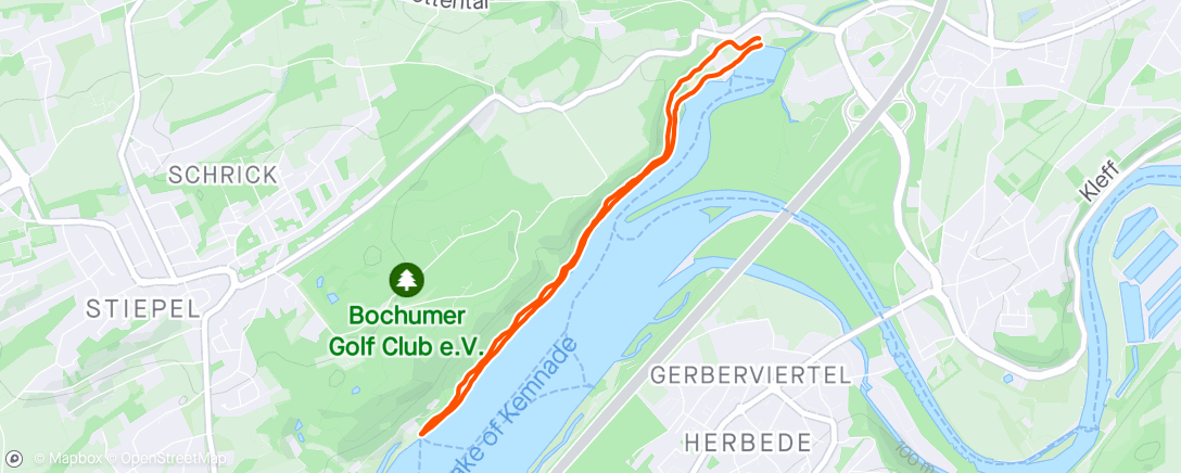 Map of the activity, Lauftreff BOGESTRA