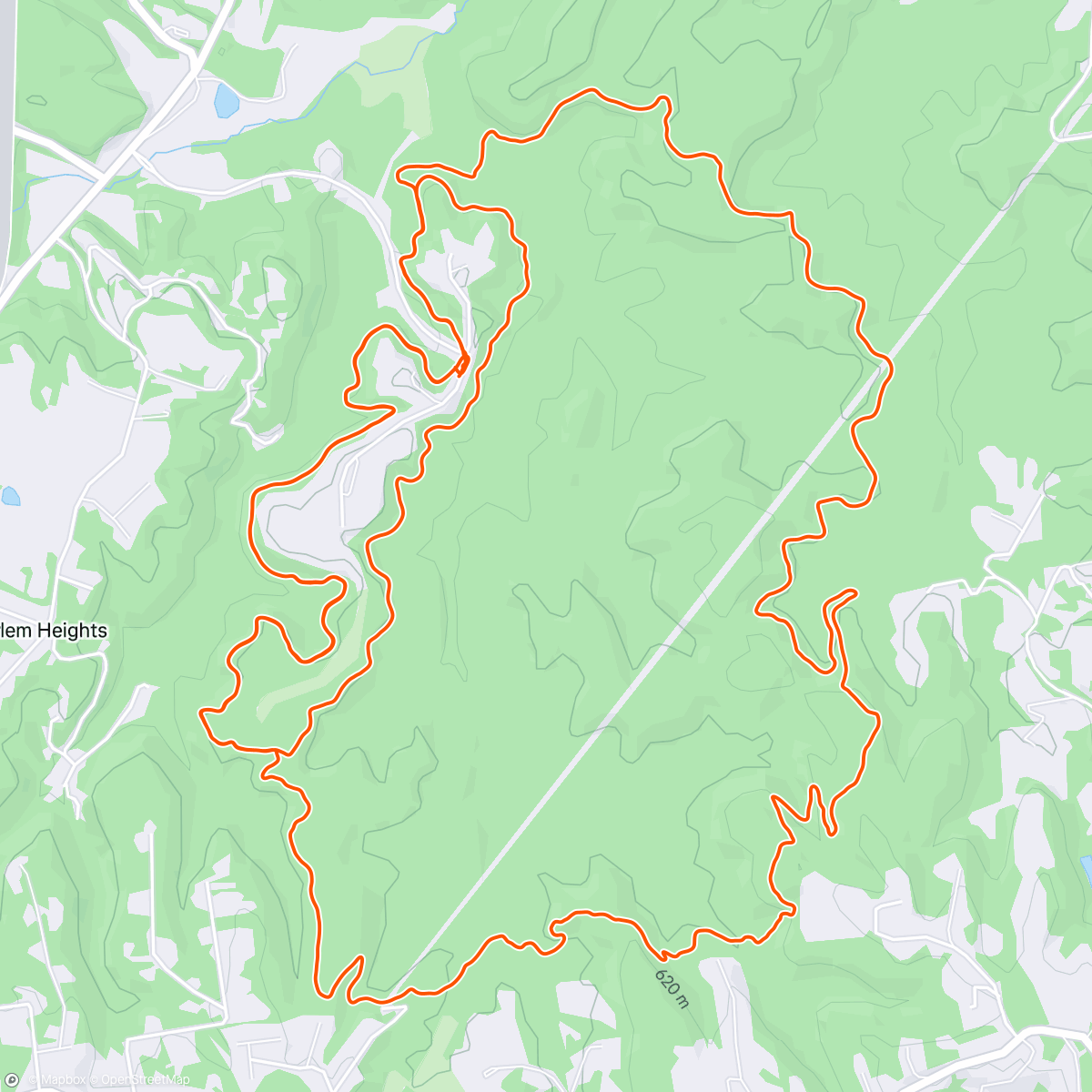 Map of the activity, Afternoon Mountain Bike Ride