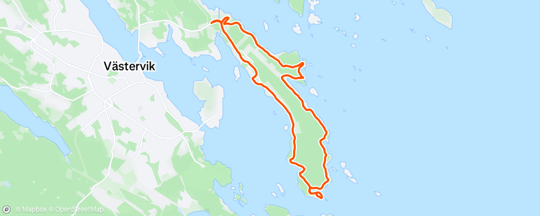 Map of the activity, Gränsöjogg