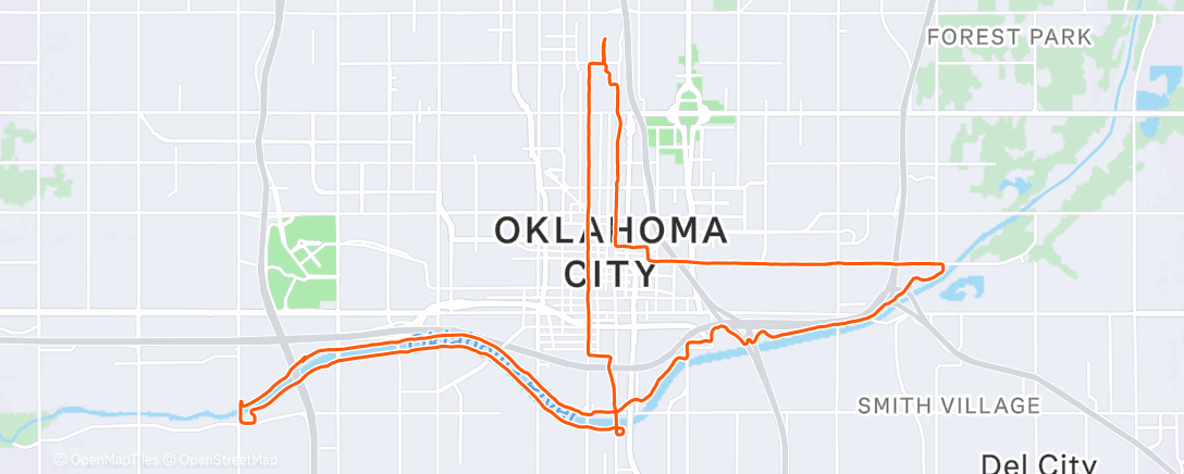 Map of the activity, Afternoon Ride