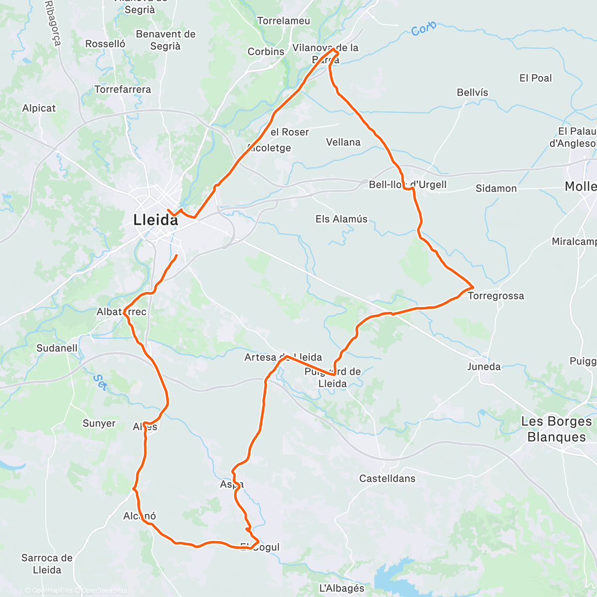 Map of the activity, Esmorzar Cap d'Any Ennortis ♥️