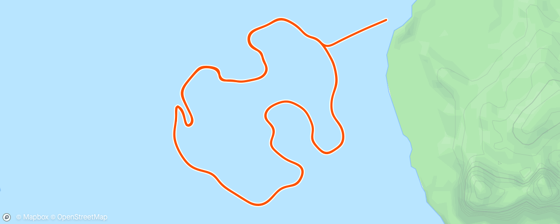 Map of the activity, Zwift - Grin And Bear It