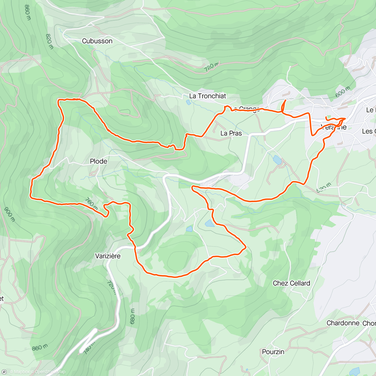 Map of the activity, Reco du 9km du Pilât trail avec Aline Thomas et Carole 👌