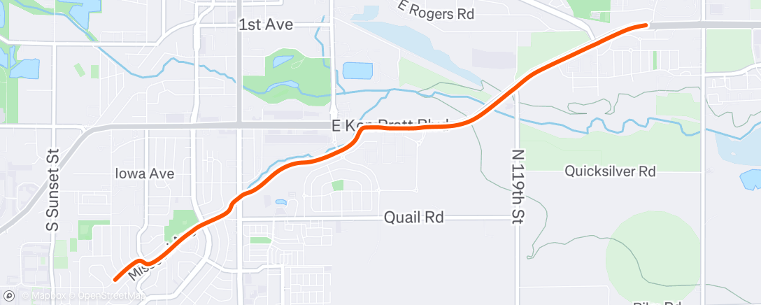 Map of the activity, Morning Ride
