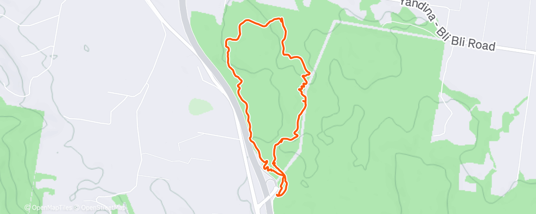 Map of the activity, Lunch Mountain Bike Ride