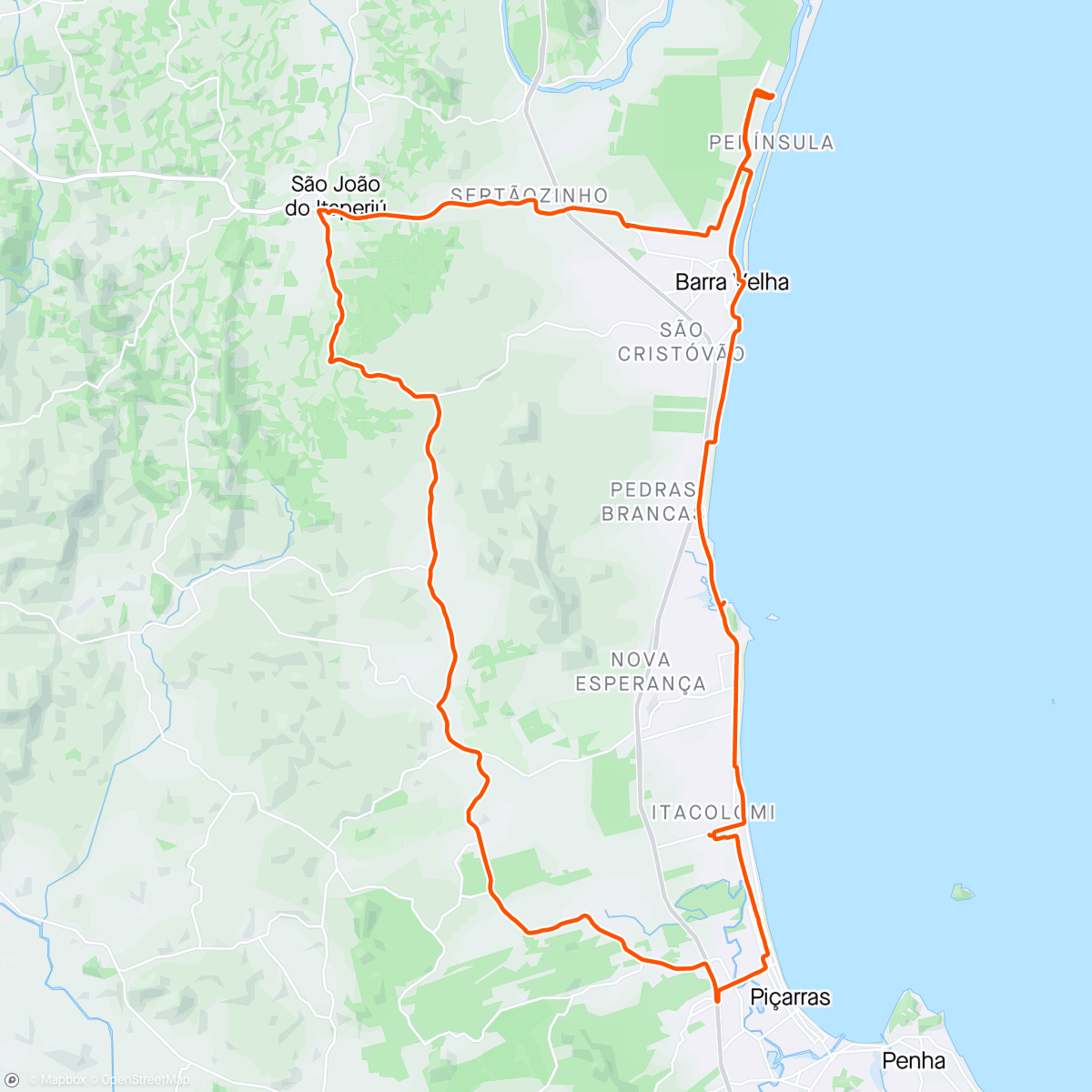 Map of the activity, Medeiros - São João