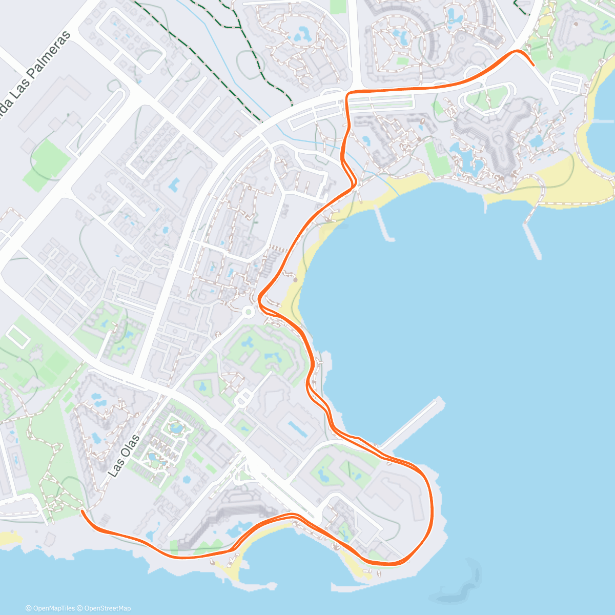 Map of the activity, Santa Dash