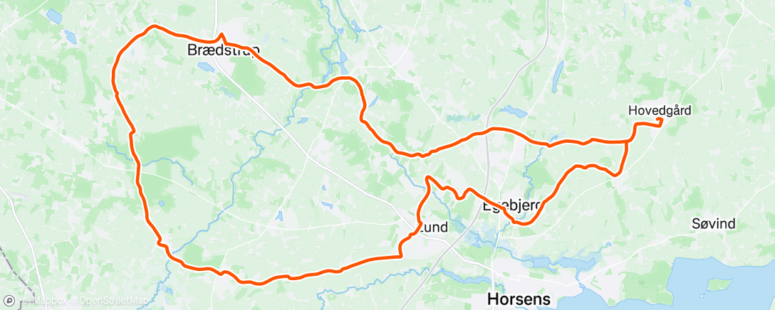 Map of the activity, Morning Ride