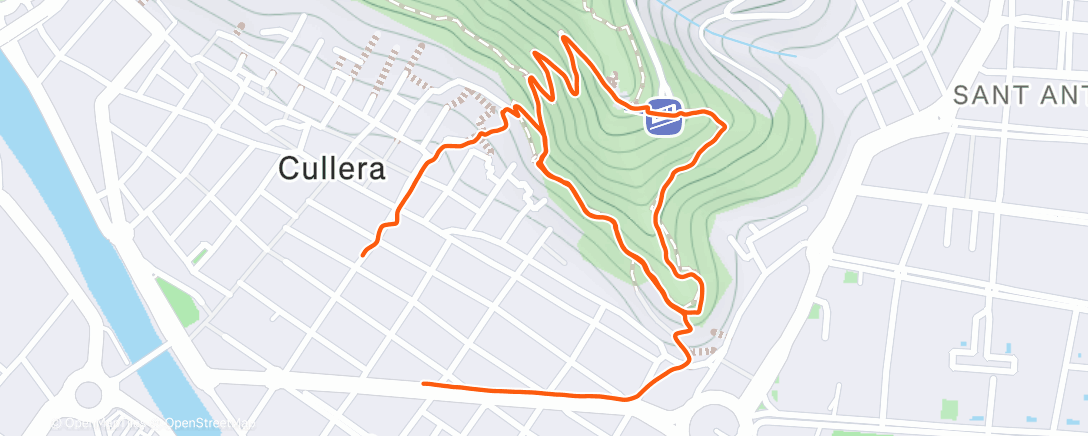 Map of the activity, Excursión de tarde