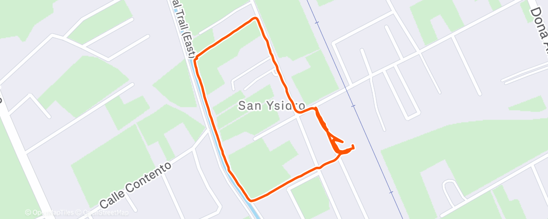 Map of the activity, Night Run