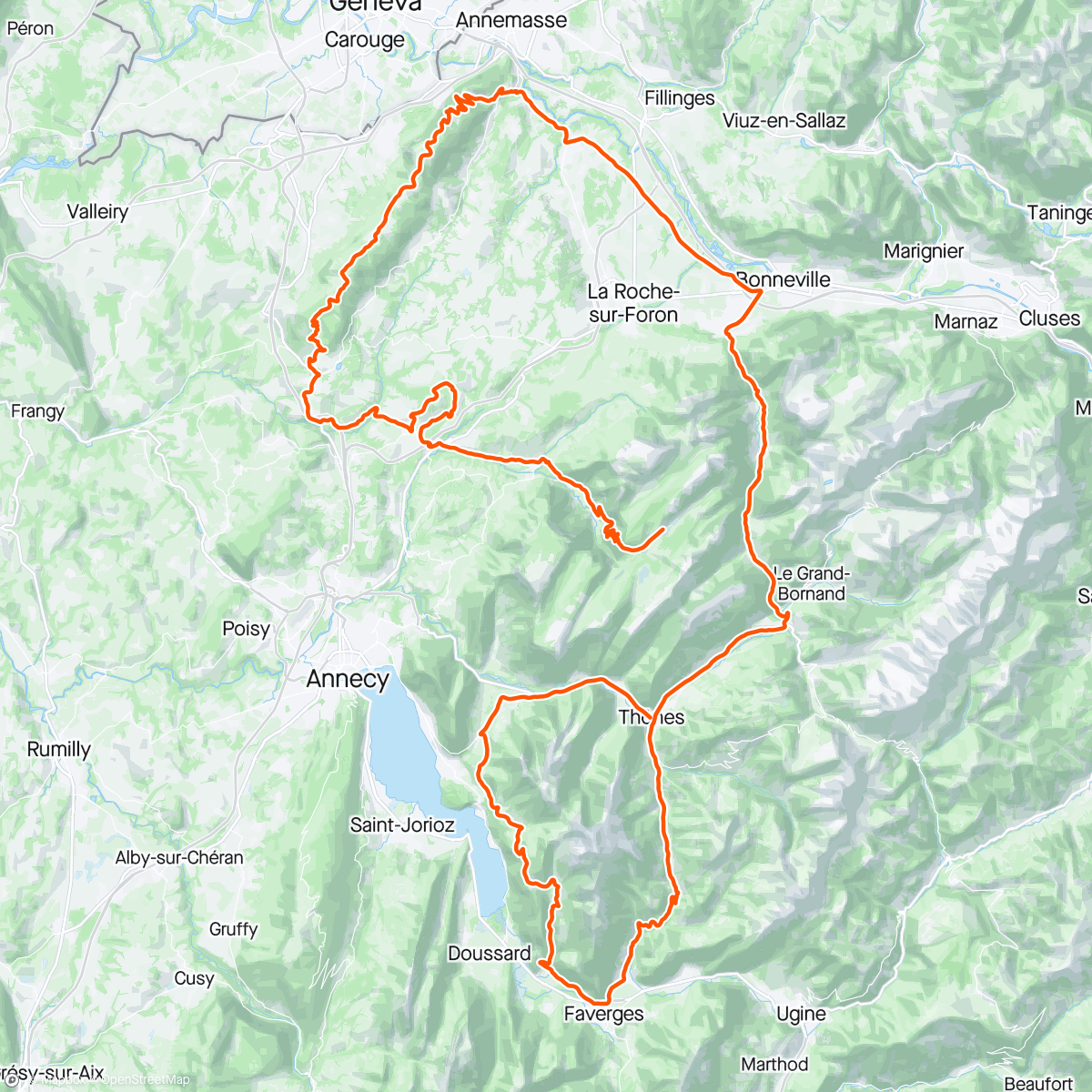 Map of the activity, Stage 8 Dauphine