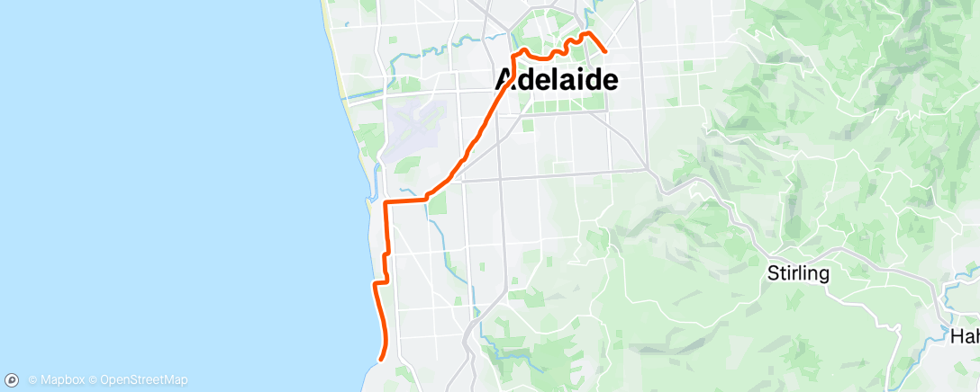 Map of the activity, Morning Ride