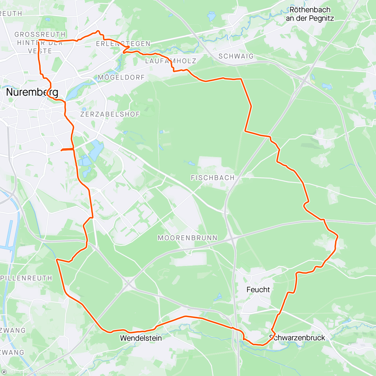 Map of the activity, MTB: After-Work