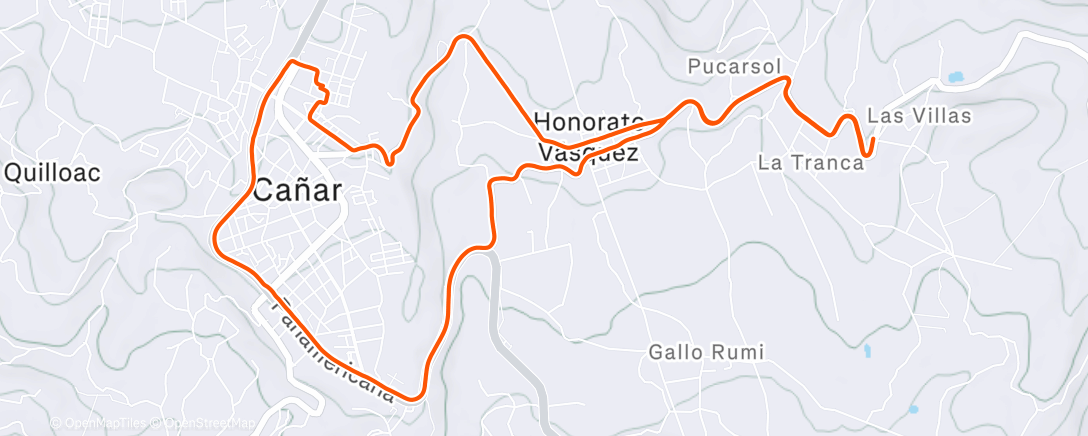 Map of the activity, Las Villas