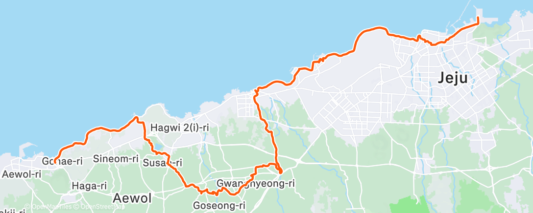 Map of the activity, Morning Hike