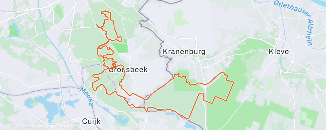 Map of the activity, Met de generaal door het Rijk van Nijmegen en het Ploeterwald