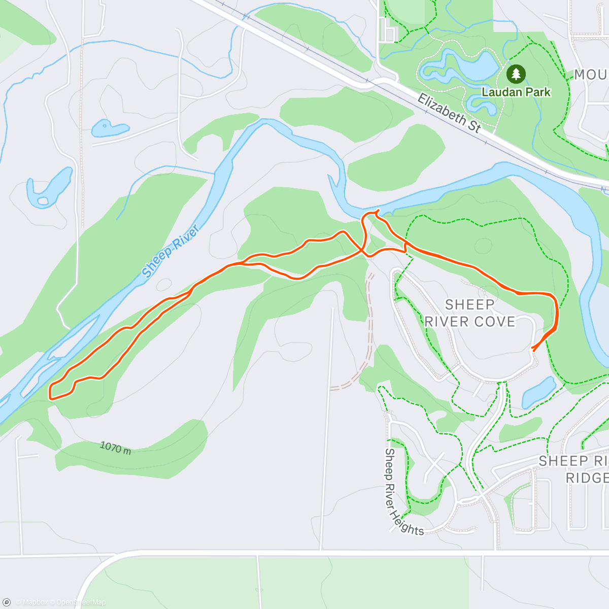 Map of the activity, Lunch Walk