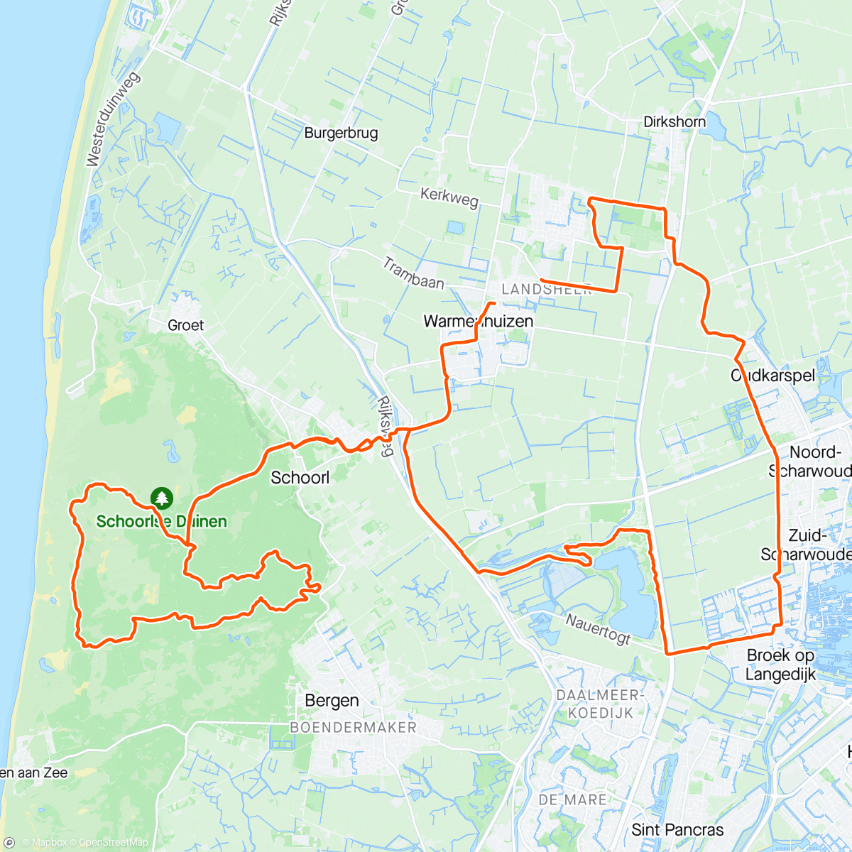 Map of the activity, Gravel XL