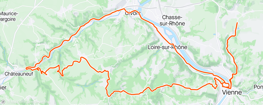 Map of the activity, École cyclisme