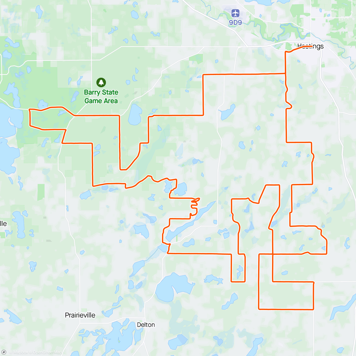 Mappa dell'attività Barry Roubaix