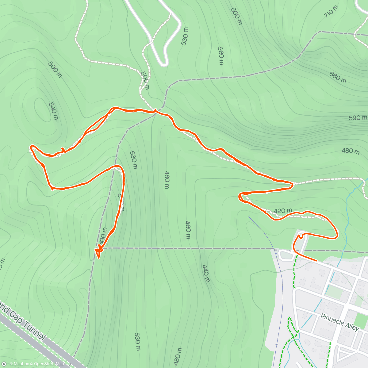 Map of the activity, A walk to Tri-State Point
