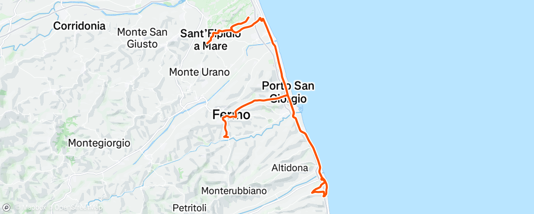 Карта физической активности (Pedalata dell'ora di pranzo - 🔋 2.385 Wh)