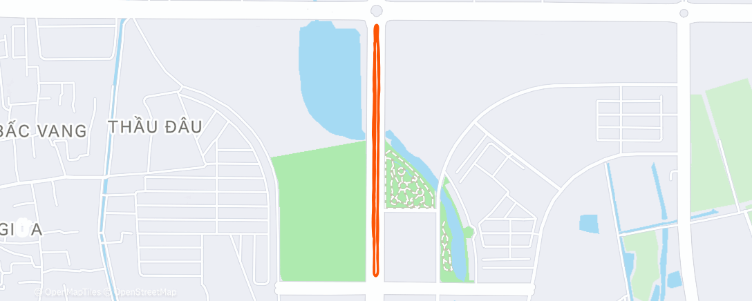 Map of the activity, Afternoon Run