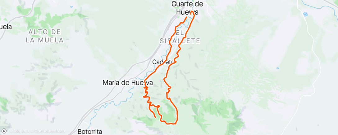 活动地图，Vuelta en bicicleta eléctrica matutina