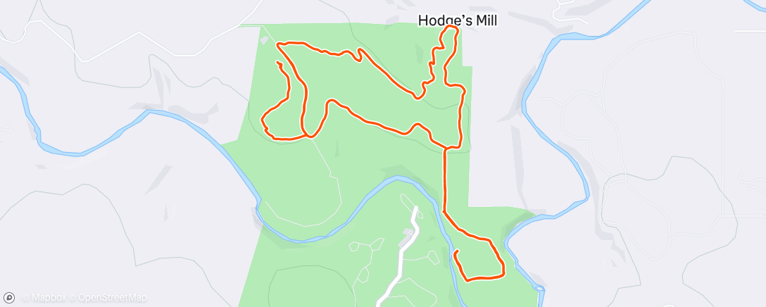 Map of the activity, Morning Hike