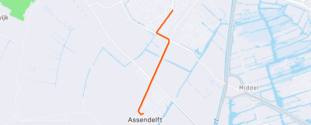 Map of the activity, Eerste kerstavond #festive1000 259/1000