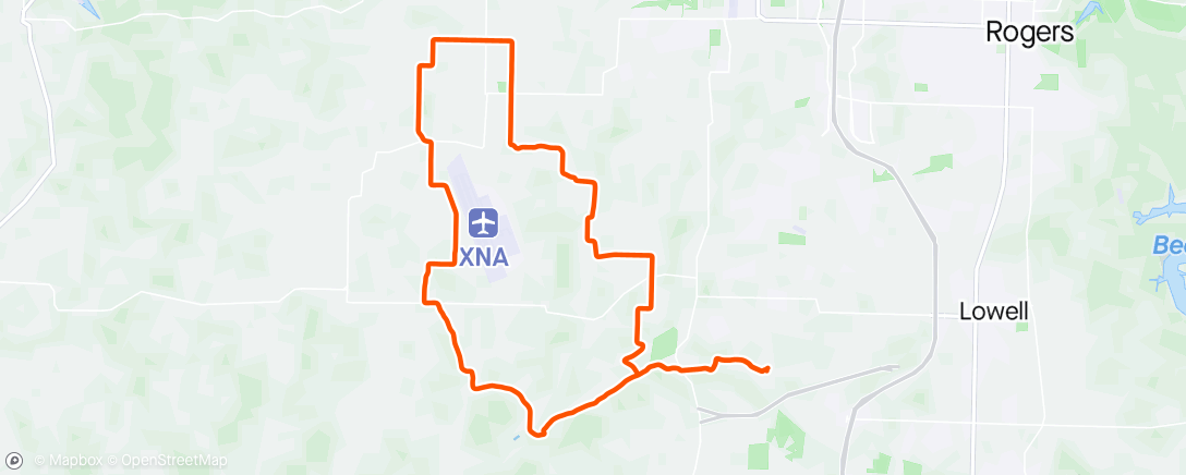 Map of the activity, Afternoon Ride